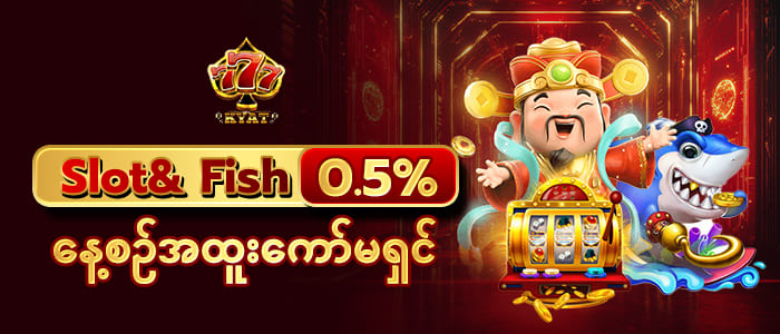 စလော့ နှင့် ငါးပစ် နေ့စဉ်ကော်မရှင် 0.5 %